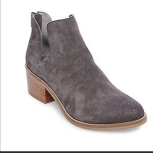 Steve Madden Laramie Grey Suede Ankle Booties